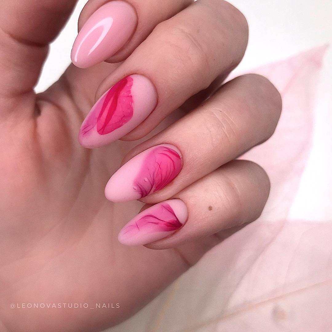 Красивый розовый маникюр 2026 года, фото, дизайн, идеи розового маникюра