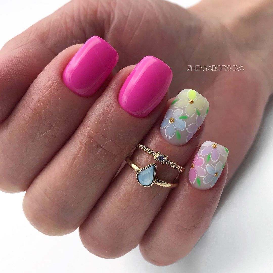 Красивый розовый маникюр 2026 года, фото, дизайн, идеи розового маникюра