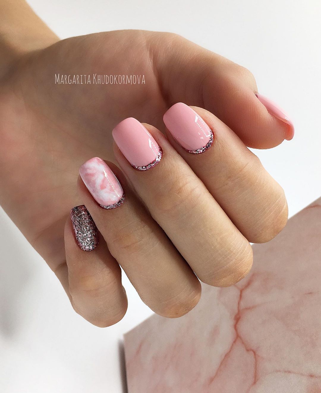 Красивый розовый маникюр 2026 года, фото, дизайн, идеи розового маникюра