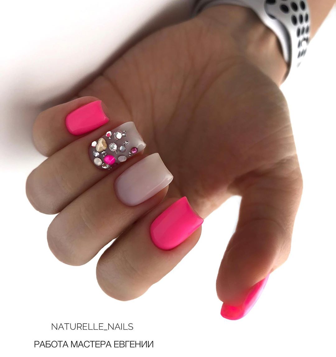 Красивый розовый маникюр 2026 года, фото, дизайн, идеи розового маникюра