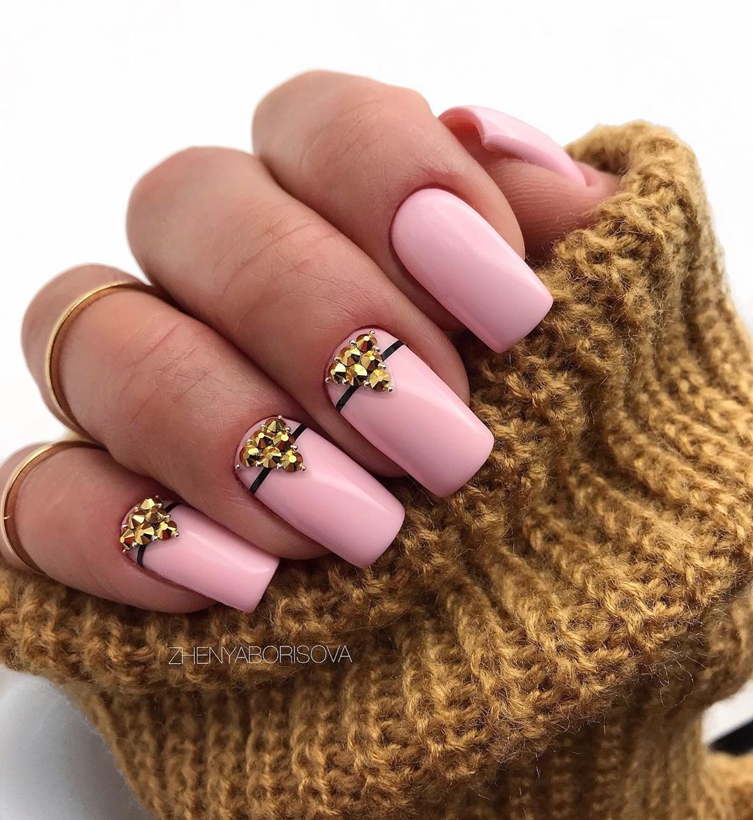 Красивый розовый маникюр 2026 года, фото, дизайн, идеи розового маникюра