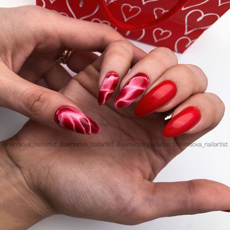Обворожительные красные ногти 2026 – топовые техники и примеры дизайна