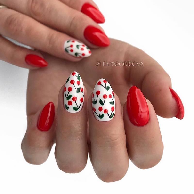 Обворожительные красные ногти 2026 – топовые техники и примеры дизайна