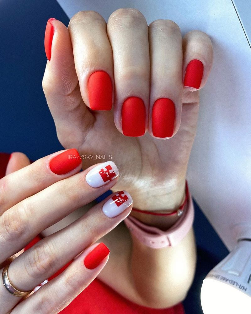 Обворожительные красные ногти 2026 – топовые техники и примеры дизайна