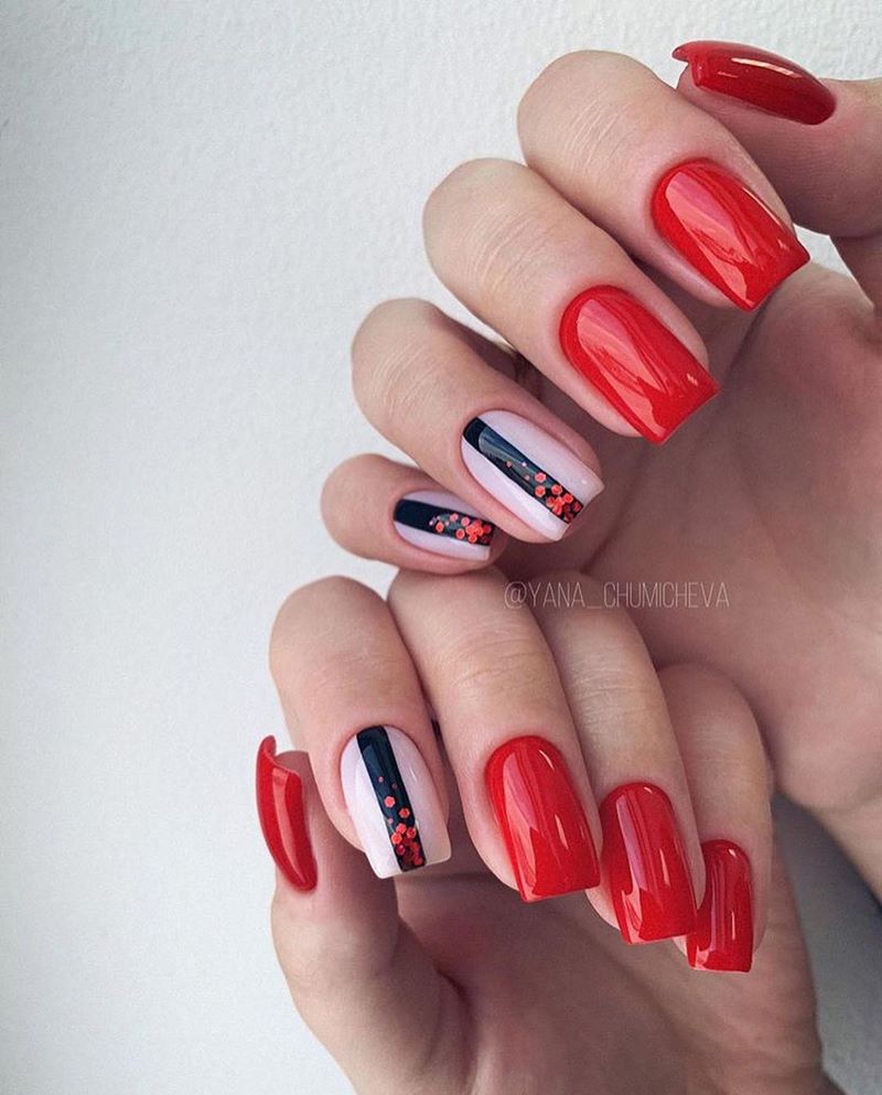 Обворожительные красные ногти 2026 – топовые техники и примеры дизайна