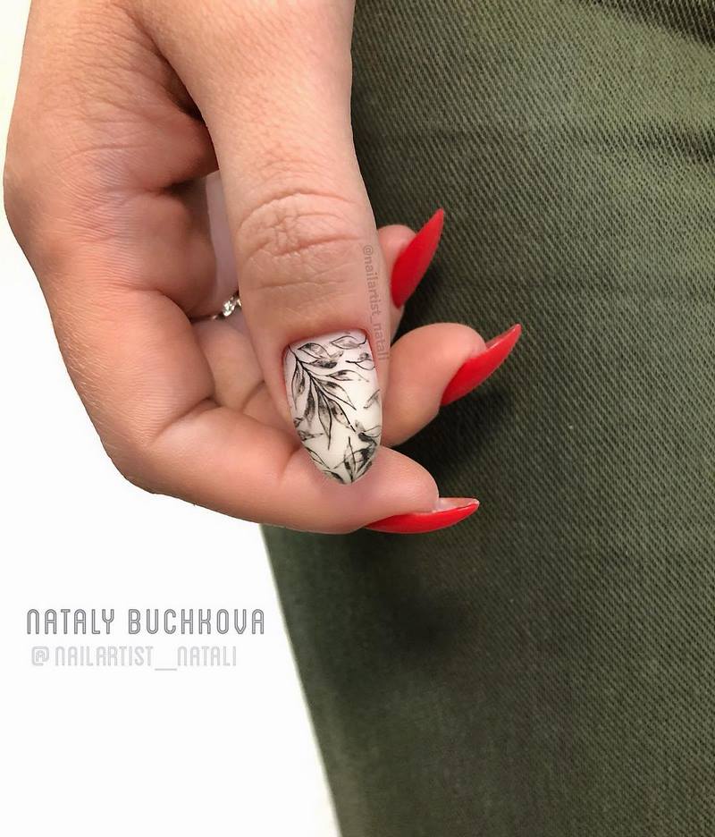 Обворожительные красные ногти 2026 – топовые техники и примеры дизайна