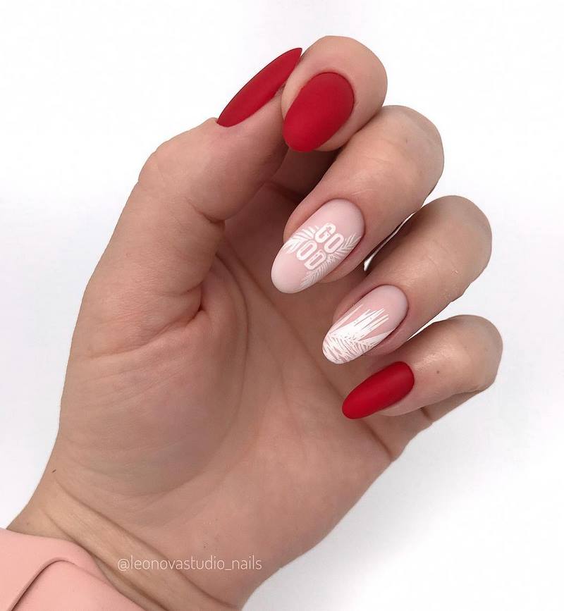 Обворожительные красные ногти 2026 – топовые техники и примеры дизайна