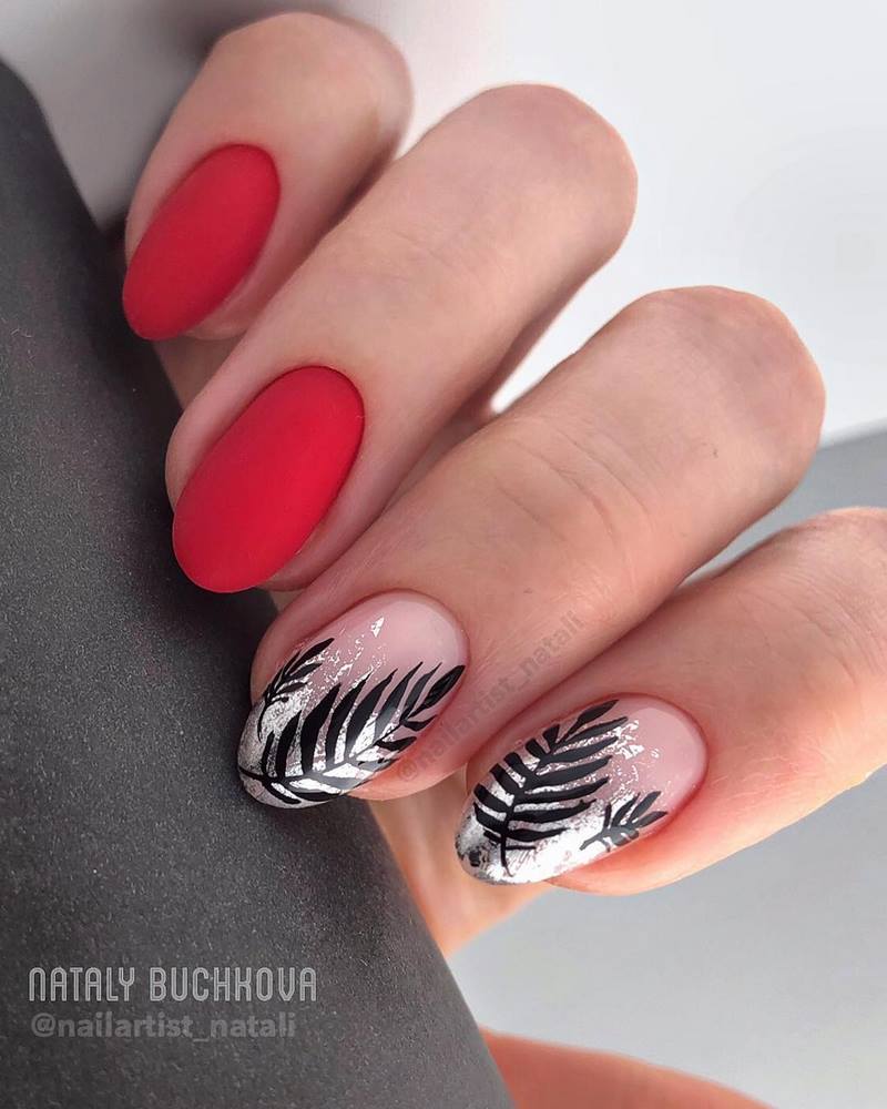 Обворожительные красные ногти 2026 – топовые техники и примеры дизайна