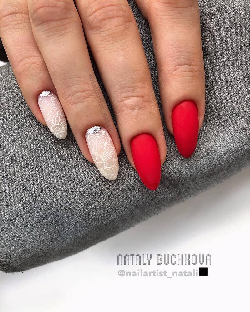 Обворожительные красные ногти 2026 – топовые техники и примеры дизайна