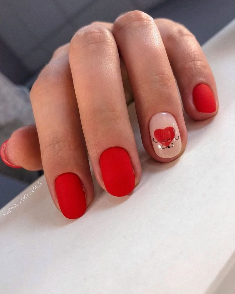 Обворожительные красные ногти 2026 – топовые техники и примеры дизайна