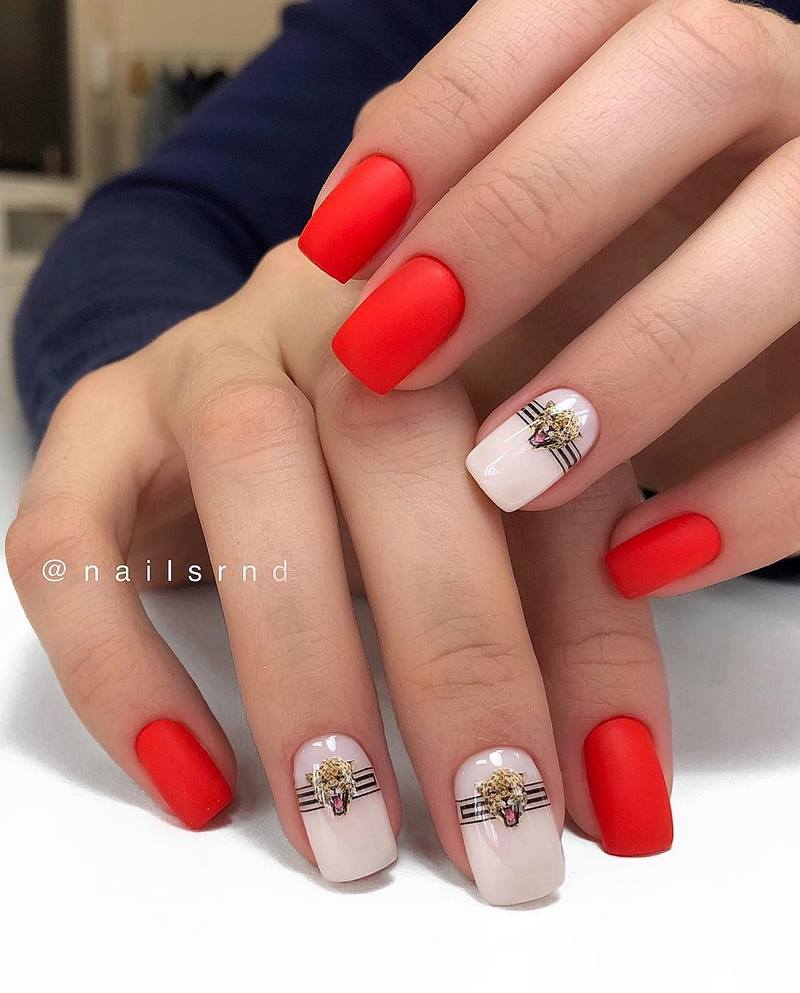 Обворожительные красные ногти 2026 – топовые техники и примеры дизайна