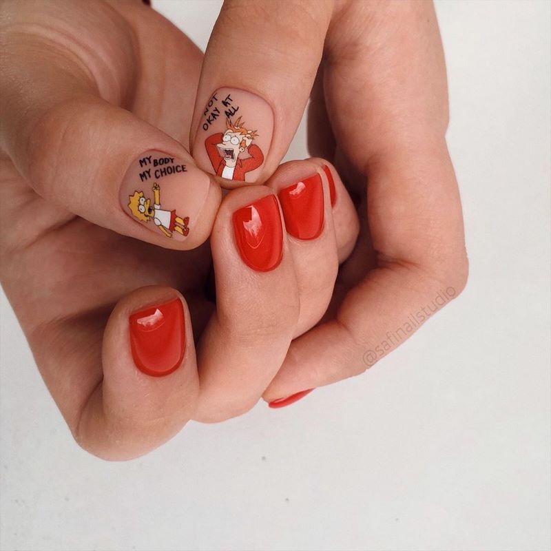 Обворожительные красные ногти 2026 – топовые техники и примеры дизайна