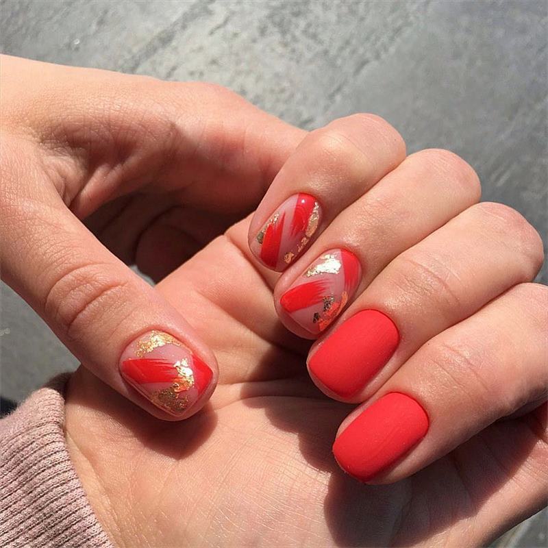 Обворожительные красные ногти 2026 – топовые техники и примеры дизайна