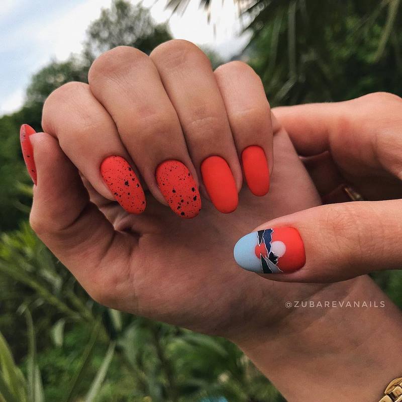 Обворожительные красные ногти 2026 – топовые техники и примеры дизайна