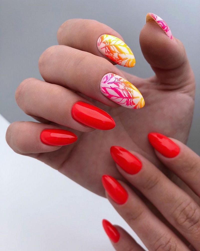 Обворожительные красные ногти 2026 – топовые техники и примеры дизайна