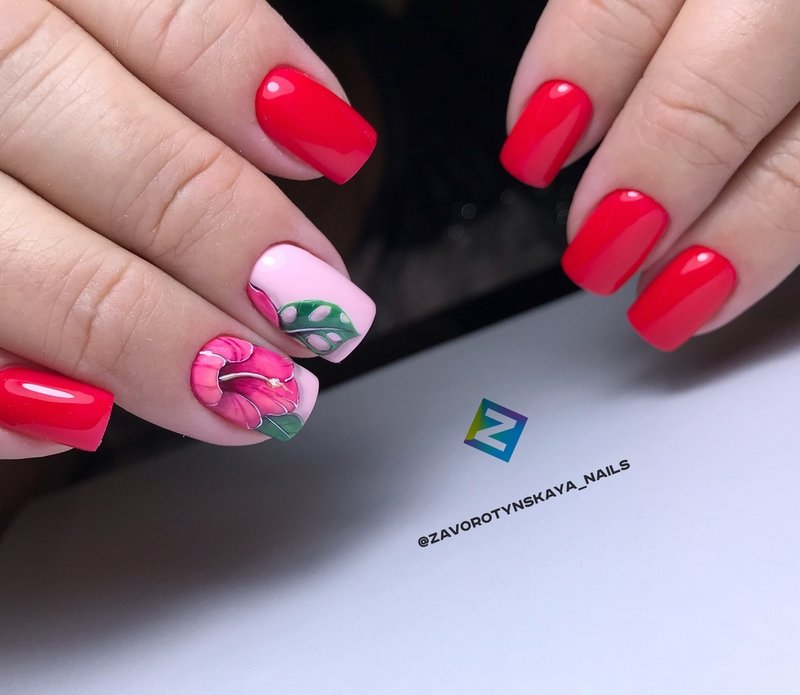 Обворожительные красные ногти 2026 – топовые техники и примеры дизайна