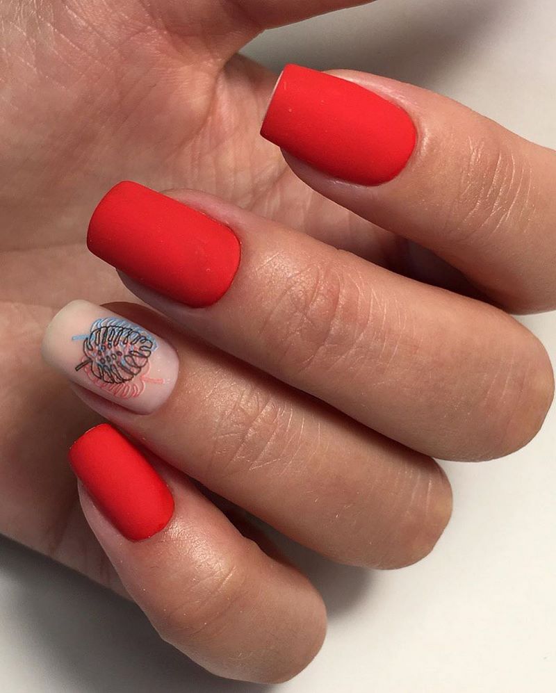 Обворожительные красные ногти 2026 – топовые техники и примеры дизайна