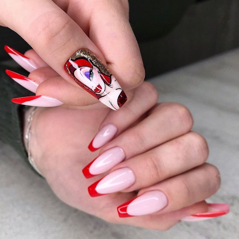 Обворожительные красные ногти 2026 – топовые техники и примеры дизайна