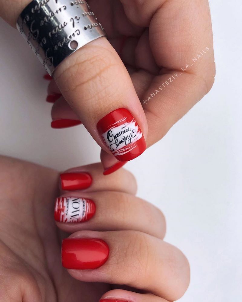 Обворожительные красные ногти 2026 – топовые техники и примеры дизайна