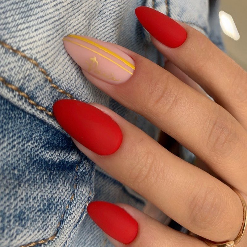 Обворожительные красные ногти 2026 – топовые техники и примеры дизайна