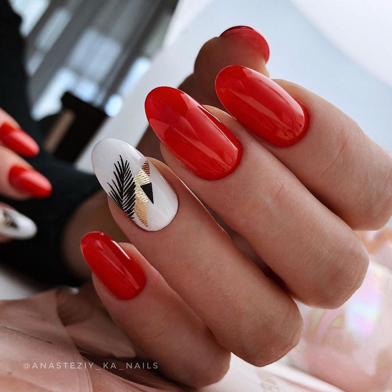 Обворожительные красные ногти 2026 – топовые техники и примеры дизайна