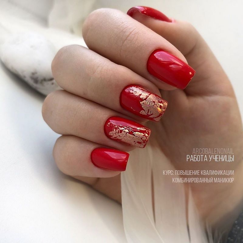 Обворожительные красные ногти 2026 – топовые техники и примеры дизайна