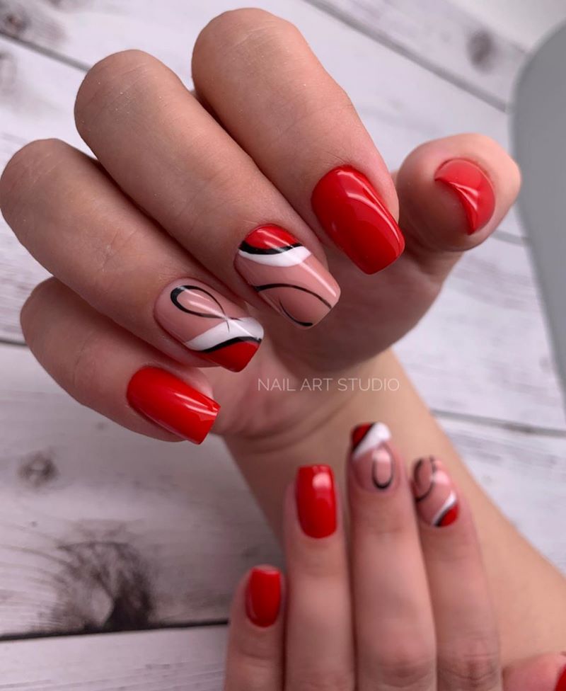 Обворожительные красные ногти 2026 – топовые техники и примеры дизайна