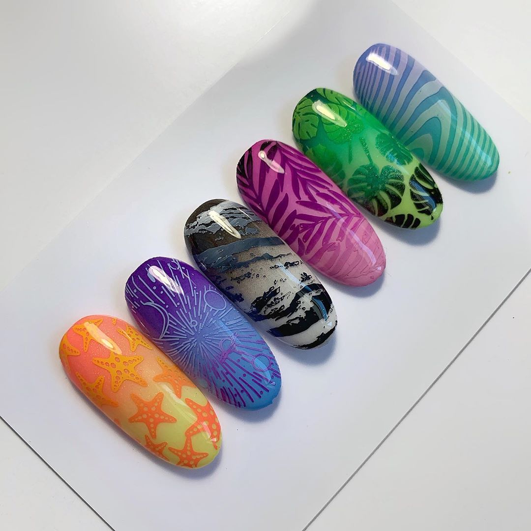 Стильный стемпинг маникюр 2026 – новые идеи дизайна