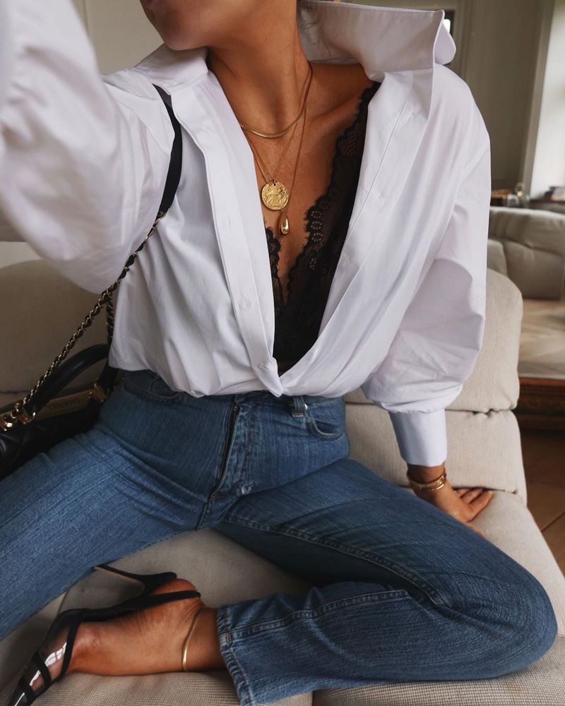 Красивые женские блузки 2026: лучшие образы с блузками — фото