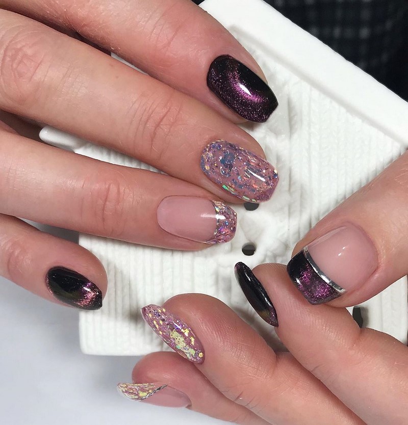 Модный маникюр кошачий глаз 2026: свежие идеи дизайна ногтей на фото