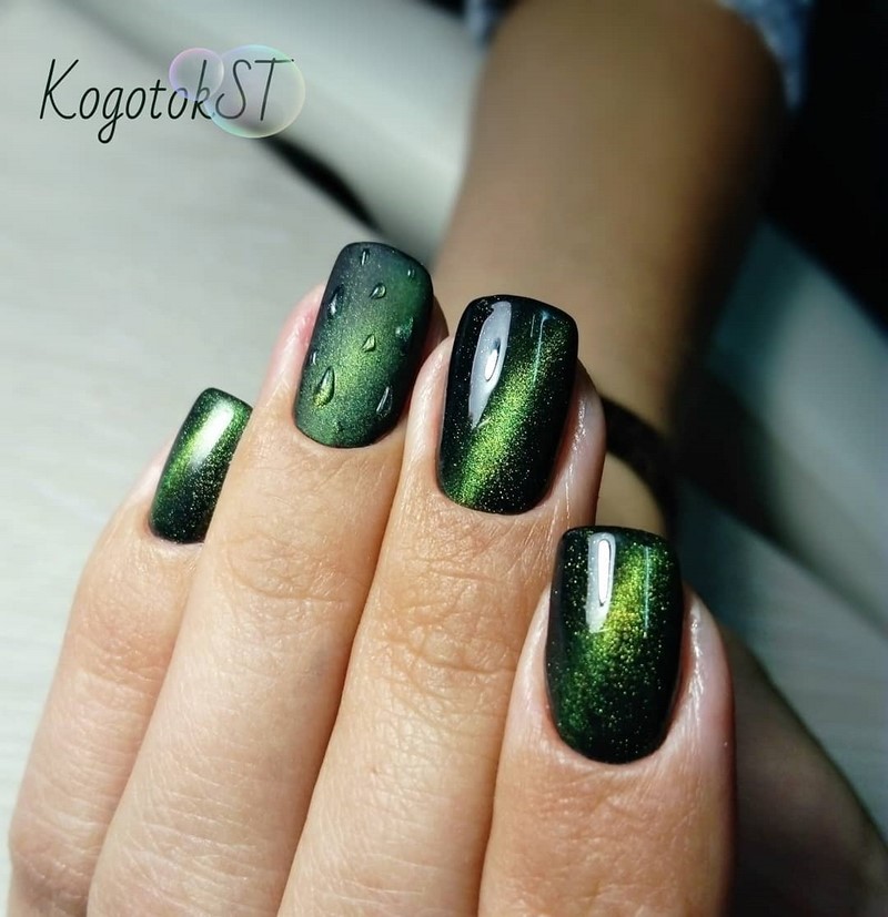 Модный маникюр кошачий глаз 2026: свежие идеи дизайна ногтей на фото