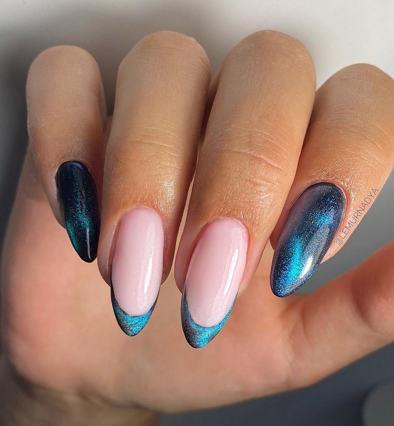 Модный маникюр кошачий глаз 2026: свежие идеи дизайна ногтей на фото