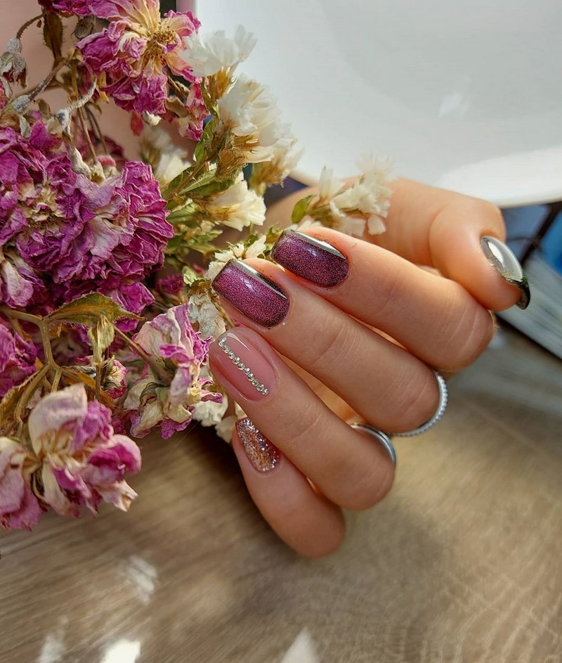 Модный маникюр кошачий глаз 2026: свежие идеи дизайна ногтей на фото