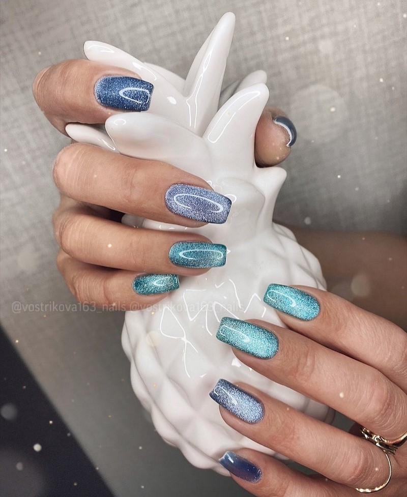 Модный маникюр кошачий глаз 2026: свежие идеи дизайна ногтей на фото