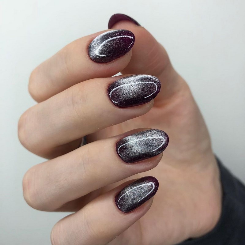 Модный маникюр кошачий глаз 2026: свежие идеи дизайна ногтей на фото