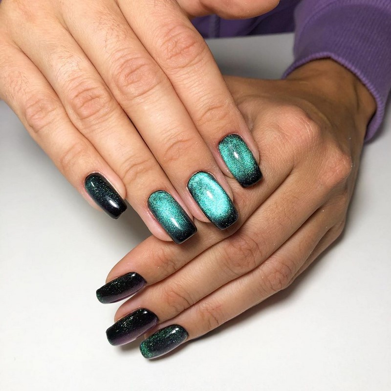 Модный маникюр кошачий глаз 2026: свежие идеи дизайна ногтей на фото