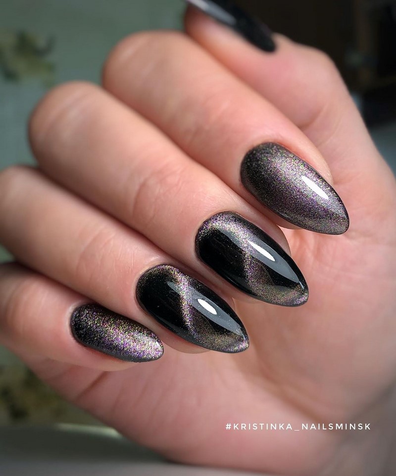 Модный маникюр кошачий глаз 2026: свежие идеи дизайна ногтей на фото