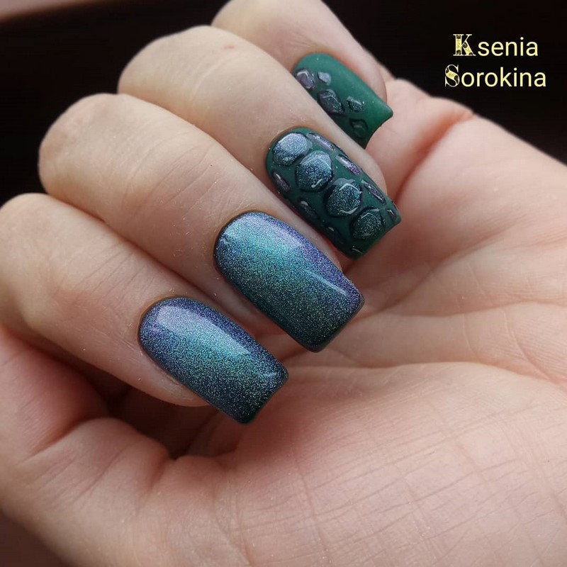 Модный маникюр кошачий глаз 2026: свежие идеи дизайна ногтей на фото