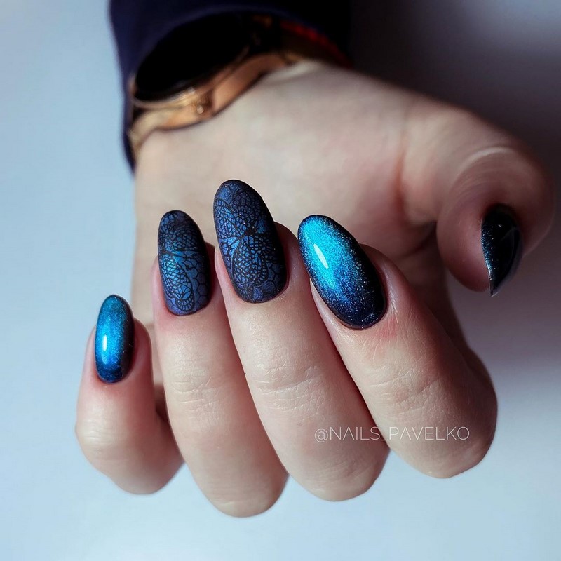 Модный маникюр кошачий глаз 2026: свежие идеи дизайна ногтей на фото