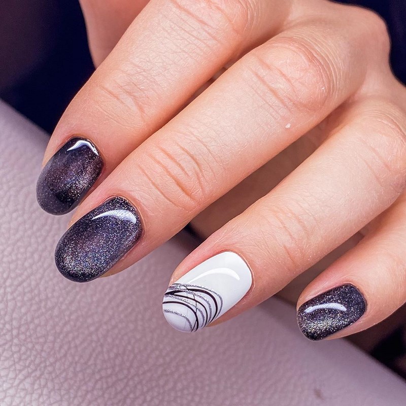 Модный маникюр кошачий глаз 2026: свежие идеи дизайна ногтей на фото