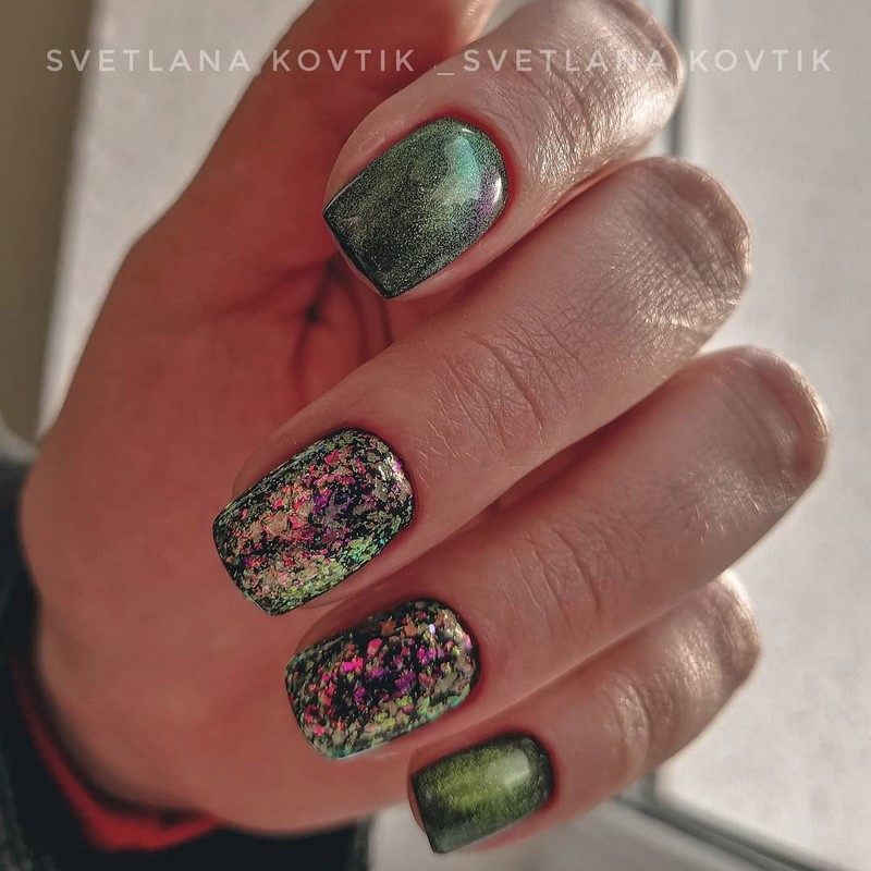 Модный маникюр кошачий глаз 2026: свежие идеи дизайна ногтей на фото