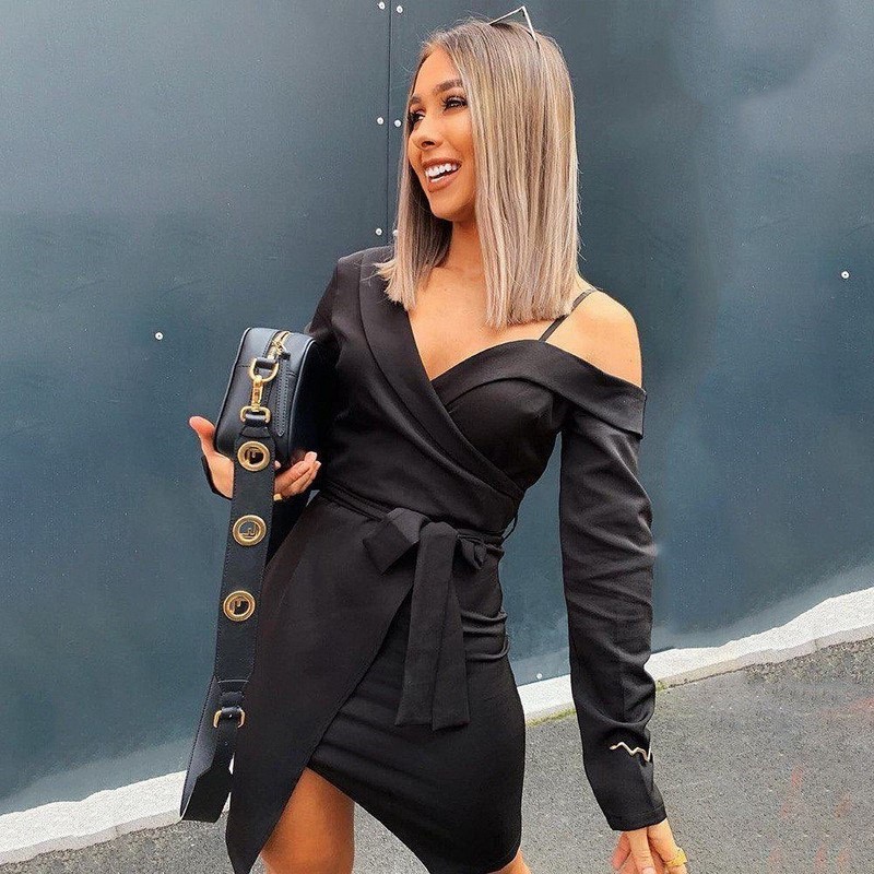 Платье-пиджак 2026: трендовые новинки в стильных образах на фото