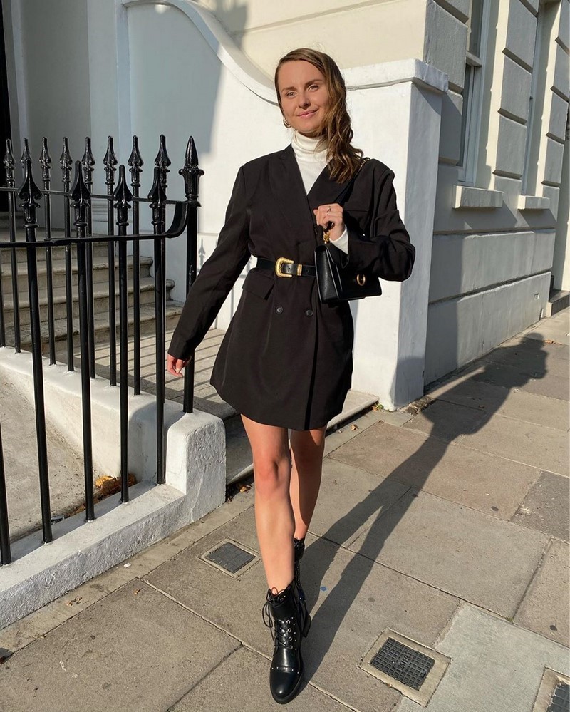 Платье-пиджак 2026: трендовые новинки в стильных образах на фото