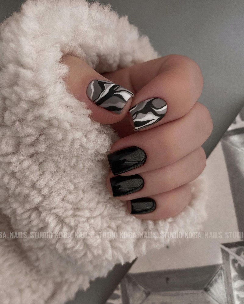 Маникюр зима 2026-2027: фото-новинки зимнего дизайна