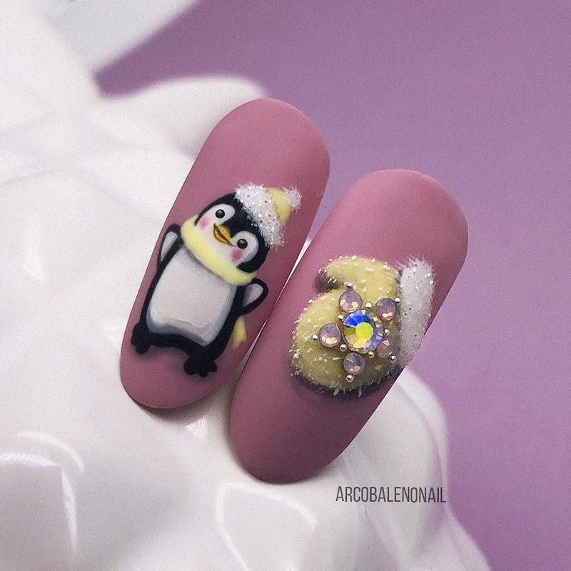 Маникюр зима 2026-2027: фото-новинки зимнего дизайна