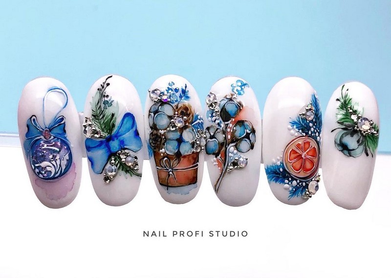 Маникюр зима 2026-2027: фото-новинки зимнего дизайна