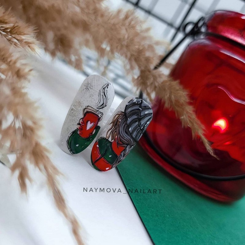 Маникюр зима 2026-2027: фото-новинки зимнего дизайна