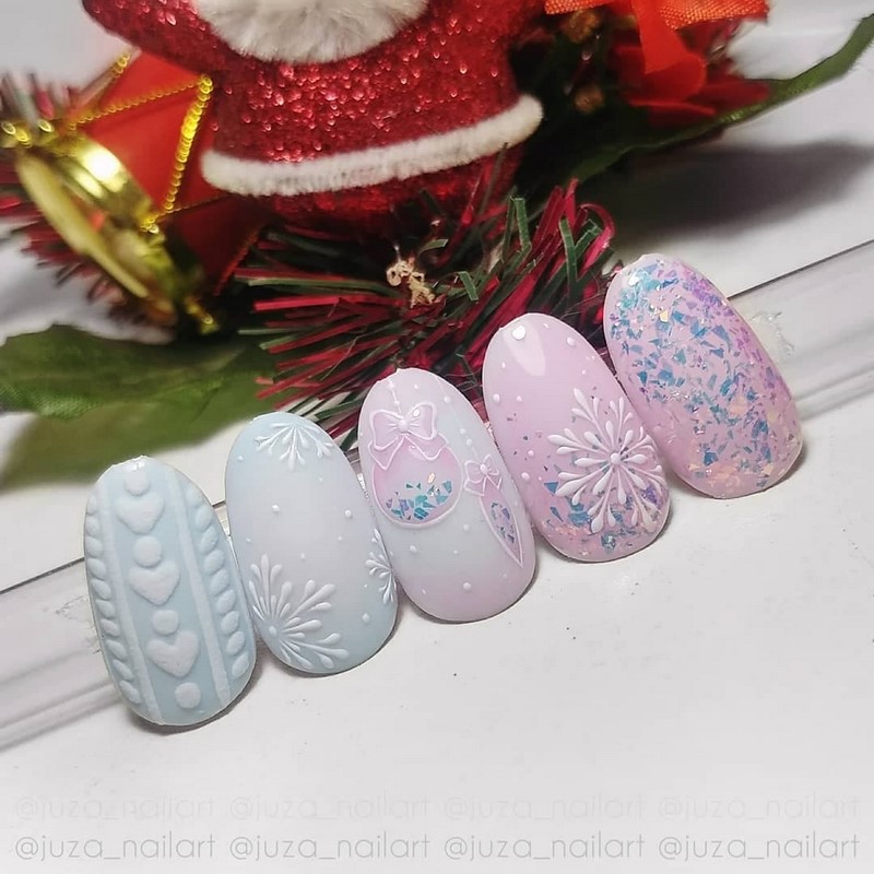 Маникюр зима 2026-2027: фото-новинки зимнего дизайна