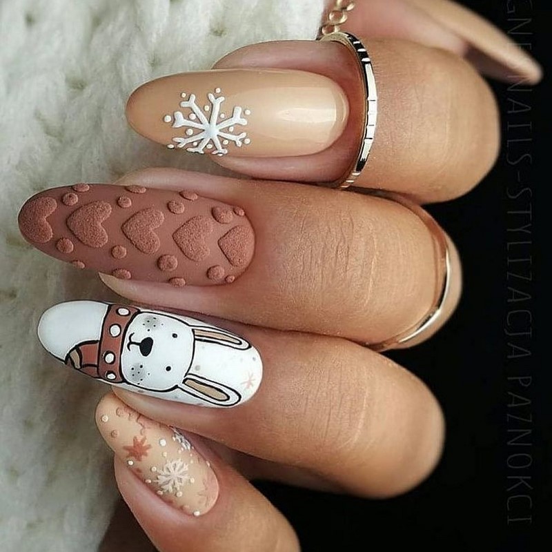 Маникюр зима 2026-2027: фото-новинки зимнего дизайна