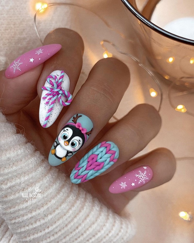 Маникюр зима 2026-2027: фото-новинки зимнего дизайна